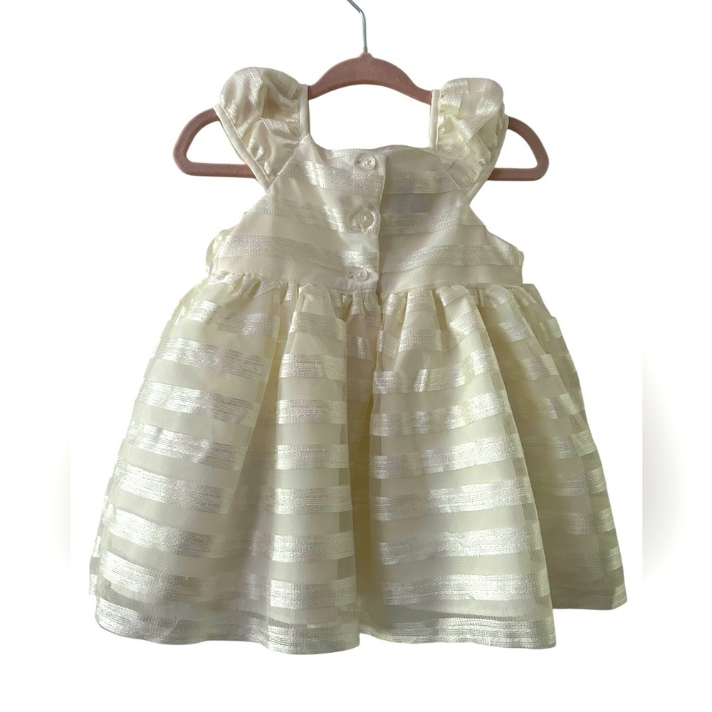 Marmellata ivory formal Baby Dress size 3-6 months - Picture 3 of 3